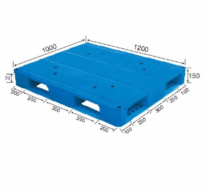 1210平板田字塑料托盘